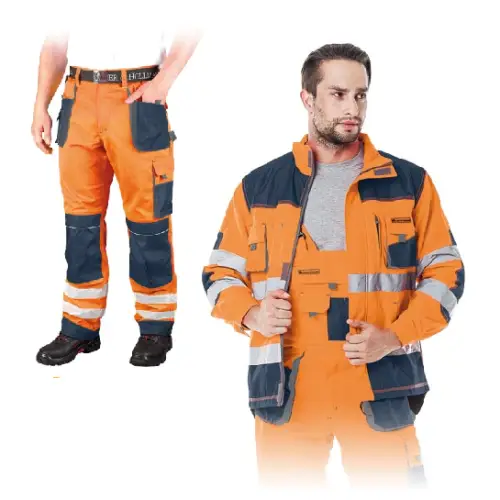 Ubranie robocze ochronne komplet Bluza oraz Spodnie do Pasa LH-FMNX-J marki LEBER&HOLLMAN